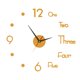 thumbnail image 3 of Matsuzay Reloj de pared DIY acrílico espejo reloj pegatina dormitorio sala de estar decoración Decoración del hogar oro, 3 of 6