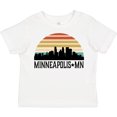 thumbnail image 3 of Inktastic Minneapolis Minnesota Skyline Retro Sunset Boys or Girls Toddler T-Shirt, 3 of 5