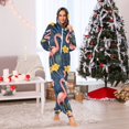 thumbnail image 7 of FORMRS Onesies Pajama for Adults Unisex Hoodie Winter Jumpsuit One Piece Sleepwear, Sizes S-2XL, Floral Flamingo, 7 of 7