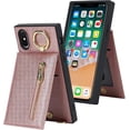thumbnail image 5 of Crossbody Phone Cases for iPhone Xs Max with Strap,iPhone Xs Max Case with Card Holder for Women,[360° Rotatable Ring Holder] Leather PU Magnetic Clasp Wallet Case with Kickstand,6.5 Inch Pink, 5 of 16