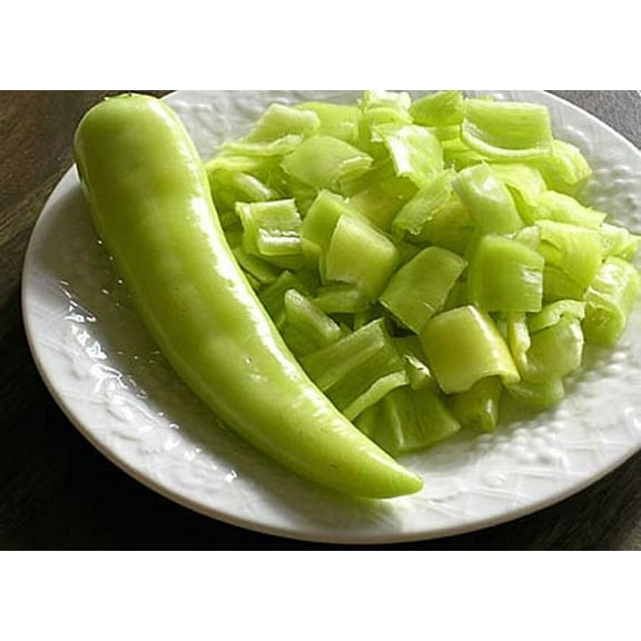 Sherwood's Seeds Heirloom 10 Banana Pepper Plant Seeds, Mild Flavor Yellow Color