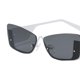 thumbnail image 3 of Gafas de sol Rectangle Trendy para mujer Rimless Ultralight Frame, 3 of 9