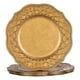 thumbnail image 1 of Platos de carga marroquíes dorados antiguos, juego de 6 cargadores de placa de plástico de 13 pulgadas, cargador redondo para platos de cena, cargadores de mesa para bodas, fiestas, 1 of 4