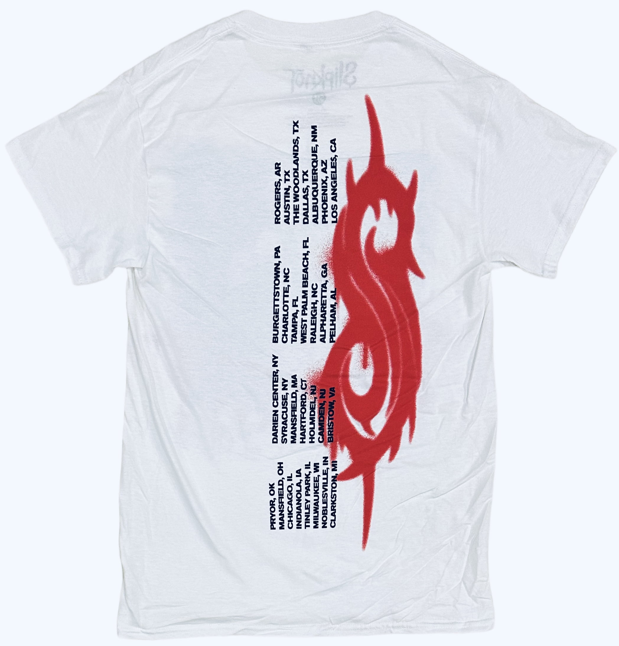 Slipknot Men's Officially Licensed Rare Concert Tour 2021 Knotfest Tee T- Shirt (XXX-Large, White)