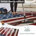 thumbnail image 5 of Farmhouse American Flag Outdoor Rug 4x6 Ft - Reversible Patio Rug Outdoor Camping Rugs, Blue Red USA Flag Vintage Washable Indoor Outdoor Area Rugs, Non-Slip Outdoor Carpet Runner for Deck/Porch, 5 of 8