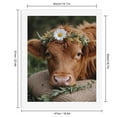 thumbnail image 2 of Paint by Numbers Kit for Adults, Flower Crown Calf Pastoral Scene Paint by Numbers, Easy Paint by Numbers Kit for Adults Beginner, DIY Adult Paint by Number Kits on Canvas, 12x16in Home Decor, 2 of 7