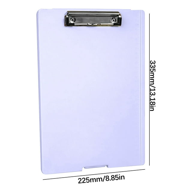 Plastic File Folder,Plastic File Folders Folder Writing Pad, Test Paper Storage Box, Multifunctional File Box, Writing Clamp Board, Office Supplies A4 Board Clamp Cute Office Supplies
