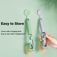 thumbnail image 6 of Dish Brush with Handle, Dish Scrubber with Soap Dispenser, Kitchen Scrub Brush for Dishes Pots Pans Sink Cleaning, 4 Replaceable Brush Heads (Green), 6 of 9