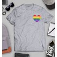 thumbnail image 3 of S4E Men's Gay Rainbow Heart LGBTQ Pride T-Shirt XX-Large Sports Grey, 3 of 4