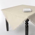thumbnail image 1 of SARO LIFESTYLE JU209 Mari Sati Tablecloths, 90 by 132-Inch, Oblong, Ivory, 1 of 1