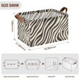 thumbnail image 7 of Yayeee Foldable Storage Basket for Shelves with Handles Waterproof Cloth Bins, Black Lines, 7 of 7