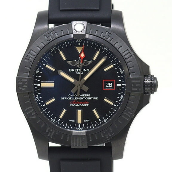 Pre-Owned Breitling Avenger Blackbird V17311 Men's Automatic Watch with Black Dial (Good)