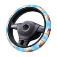 thumbnail image 4 of Daiia Steering Wheel Covers Trip To London Elastic Skidproof Steering Wheel Protective Cover Case Steering Wheel Protector Comfortable Protective Case For Suv Sedan Decor, 4 of 8
