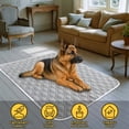 thumbnail image 5 of Pet Cooling Mat for Dogs and Cats, Semi-Gloss Polyester Diamond Quilted Cooling Mat for Dogs for Summer Heat Relief, Breathable Sleeping Mat Dog Bed (Gray), 5 of 9