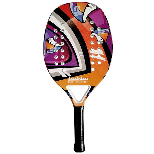Raquette de Tennis de Plage avec Coussin Ergonomique pour Intérieur et Extérieur