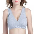 thumbnail image 3 of Women's Wireless Maternity Nursing Bra for Sleep Cotton Breastfeeding Bras Sleep Bra, 3 of 5