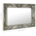 thumbnail image 5 of vidaXL Miroir Mural Style Baroque 60x40 cm Argent, 5 of 5