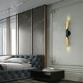 thumbnail image 4 of Warehouse of Tiffany MB118/2MB Jordona 3 in. 2-Light Indoor Matte Black and Matte Gold Finish Wall Sconce with Light Kit, 4 of 4