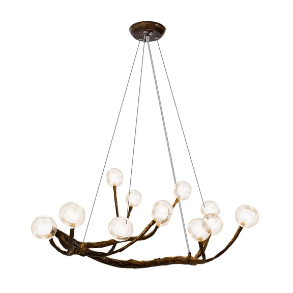 TFCFL 12 Lights Modern Chandelier LED Pendant Lamp Tree Branch Hanging Ceiling Light Fixture