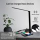 thumbnail image 5 of Lámpara de escritorio LED con cargador inalámbrico, puerto de carga USB, 5 modos de iluminación, 5 niveles de brillo, control táctil, lámpara de oficina que cuida los ojos con adaptador (negro)., 5 of 6