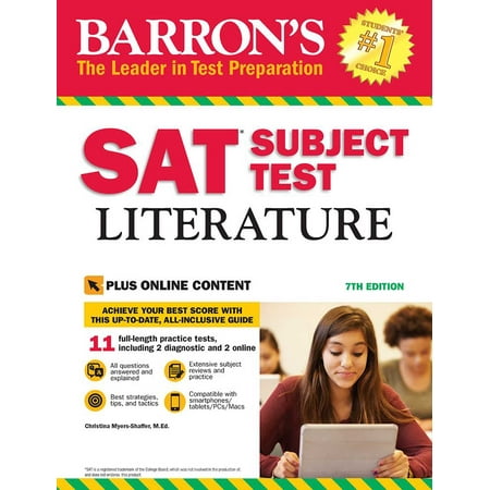 Barron's SAT Subject Test Literature with Online (Best Lines In Literature)