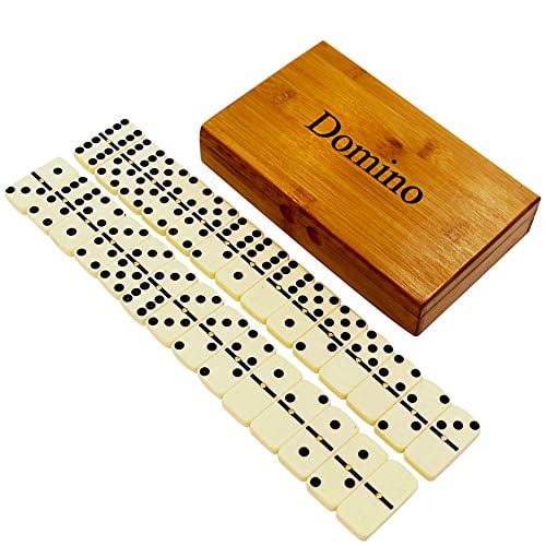 Zdada DoubleSix Domino Tiles Set,Classic Numbers Dominos Game for The