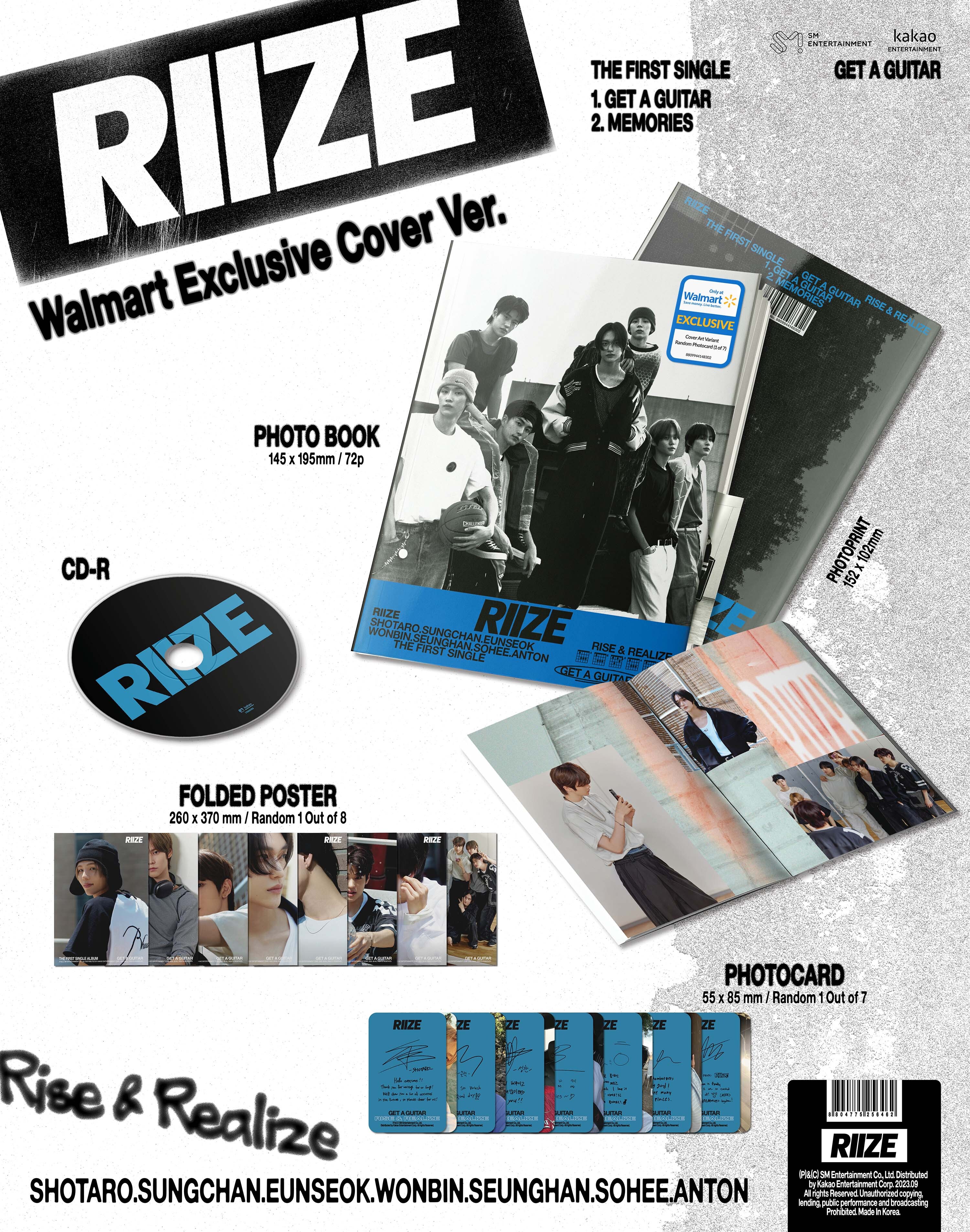 Riize - 1st Single 'Get A Guitar' (Walmart Exclusive Cover