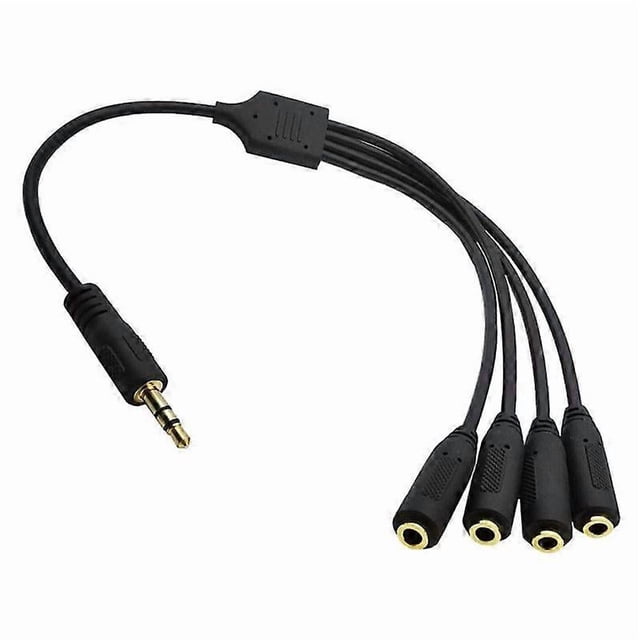 3.5mm Splitter Mic and Audio Cable for Earphone and Headset Smartphone