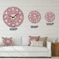 thumbnail image 4 of Designart '1950 Retro Pattern Shapes III' Mid-Century Modern Wood Wall Clock, 4 of 5