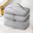 thumbnail image 4 of Bolsa de maquillaje de viaje,Bolsa de cosméticos de doble capa Bolsa de maquillaje grande Bolsa de maquillaje Estándares líderes en la industria Jadeshay A, 4 of 8