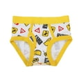 thumbnail image 6 of FUNFARE Underwear Construction Trucks Toddler Boys Cotton Briefs With Pouch (5 Pack) - 3T, 6 of 7