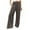 Brown, variant on under $5 JINMGG Summer Fall Womens Plus Size $5 Women's Casual Slim High Elastic Waist Solid Color Sports Cotton and Linen Pants