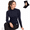 Navy 240 Half Zip-Medium, variant on Navy 240 Half Zip Medium Unbranded Women's Merino Base Layer Athletic Top