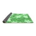 thumbnail image 2 of Ahgly Company Indoor Rectangle Abstract Emerald Green Modern Area Rugs, 2' x 5', 2 of 4