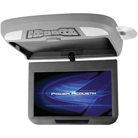 Power Acoustik - 10.2" Widescreen Overhead TFT-LCD Monitor with DVD Player - Gray
