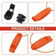 thumbnail image 3 of Water Sports Scuba Diving Whistle Safety Whistle 7.2*2*1.5Cm Double Opening Design High Performance Orange, 3 of 10