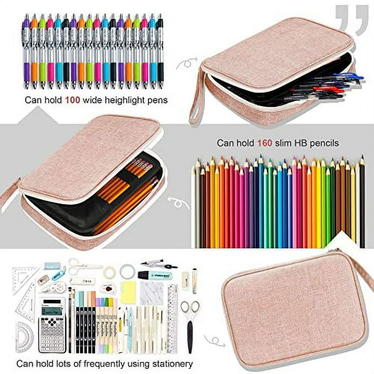 Zannaki Big Capacity Storage Pouch Marker Pen Pencil Case Simple Stationery  Bag Box Art Tool & Sketch Storage Boxes for Bullet Journal Middle High