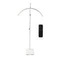 thumbnail image 2 of Lámpara de pie LED de media luna con control remoto, ajustable, de 23 pulgadas, para extensiones de pestañas, cuidado de la piel, lectura, de 110 a 1240 V, enchufe británico blanco, 2 of 14