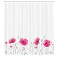 thumbnail image 3 of Ambesonne Floral Shower Curtain, Pink Poppy Flowers Art, 69"Wx75"L, Pink, 3 of 5
