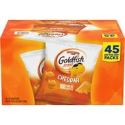 Pepperidge Farm Goldfish Cheddar Crackers, 1 oz. Snack Packs, 45-count Multi-pack Box