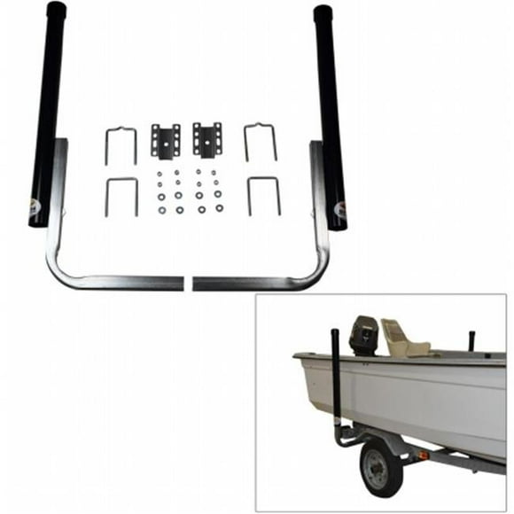 PVC Post Guide On w ithUnlighted Posts, 40 in. - Black