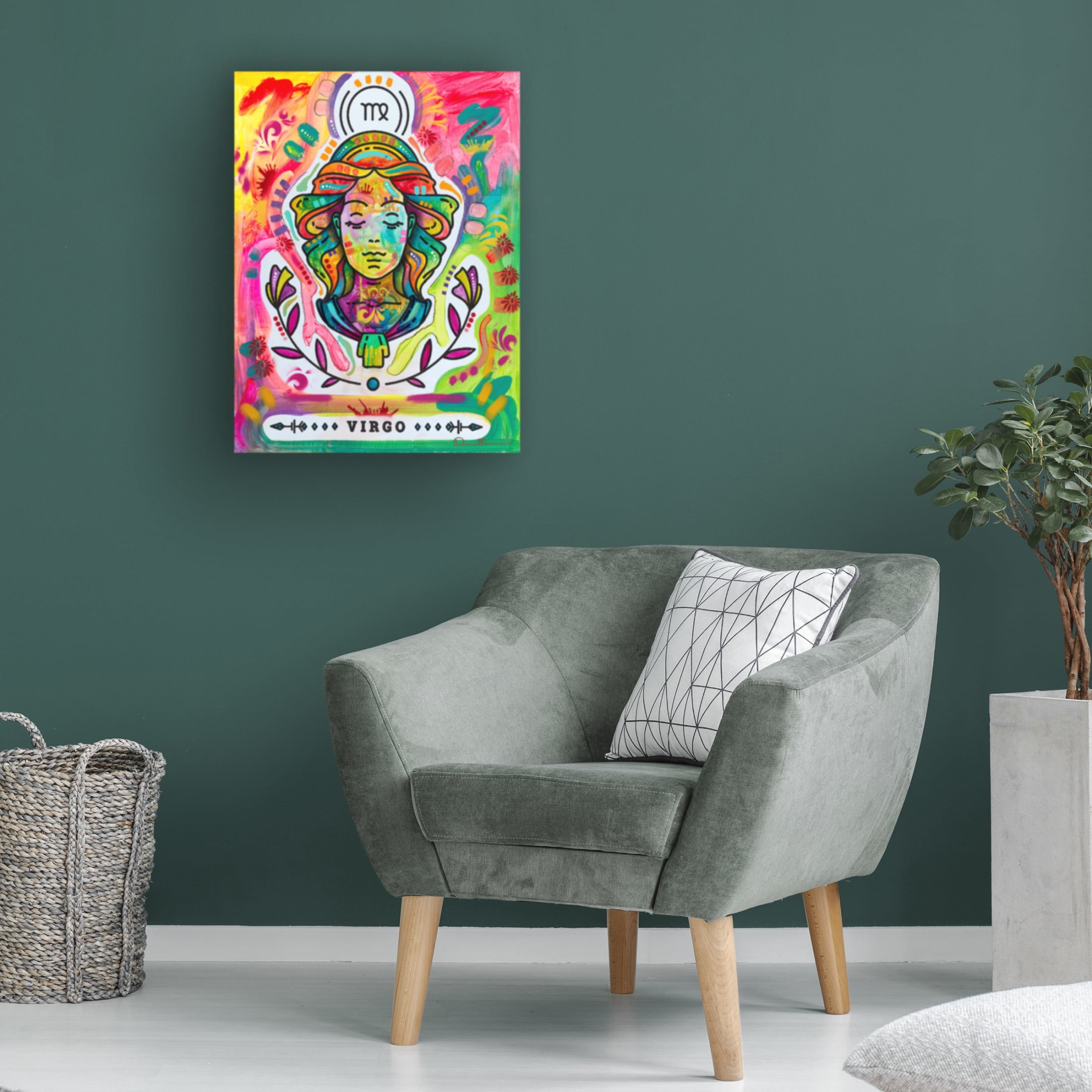 Canvas Wall Art - Dean Russo 'Virgo' Wall Art for Living Room, Bedroom, or Office Décor by Trademark Fine Art - 24 x 32 Inches