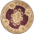 thumbnail image 2 of Safavieh Empire Bethanie Oriental Wool Area Rug, Dark Red/Dark Beige, 6' x 6' Round, 2 of 10