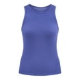 thumbnail image 2 of No Boundaries Ribbed High Neck Tank Top, Women's, 2 of 5