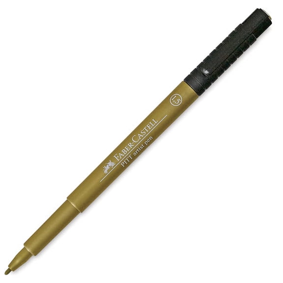 Faber-Castell Pitt Metallic Artist Pen - Gold, Bullet Nib
