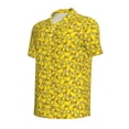 thumbnail image 3 of Daiia Ducky Cartoon Animal Yellow Pattern Men’s Polo Shirts,Solid Deck Shirt,Classic Fit, Breathable Cotton Polo for Casual and Sport Wear-X-Large, 3 of 9