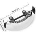 thumbnail image 2 of KIMISS Motorcycle Holographic Rear View Mirror Chrome 180 Wide Angle Universal, 2 of 5