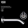 thumbnail image 6 of VIGO Olus Single Handle Wall Mount Bathroom Faucet in Chrome, 6 of 13