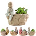 thumbnail image 2 of Succulent Pot Creative Cartoon Ceramic Flower Pot Gardening Pot for Home Office, 2 of 9
