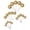 Gold, variant on 20 Pieces Cake Topper Decorations with Gold Ball Sticks, Cake Picks for Birthday Wedding Party, Sparkling Dessert Decor Accents,Pink